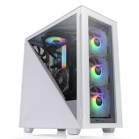 Thermaltake Divider 300 TG Snow - Midi Tower - PC - Wei&szlig; - ATX - micro ATX - Mini-ITX - SPCC - Multi