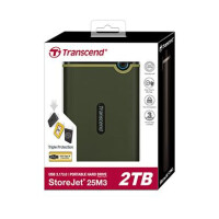 Transcend StoreJet 25M3G - 2000 GB - 2.5 Zoll - 3.2 Gen 1 (3.1 Gen 1) - Grün