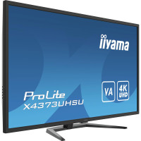 Iiyama ProLite X4373UHSU-B1 - 108 cm (42.5 Zoll) - 3840 x 2160 Pixel - 4K Ultra HD - 3 ms - Schwarz