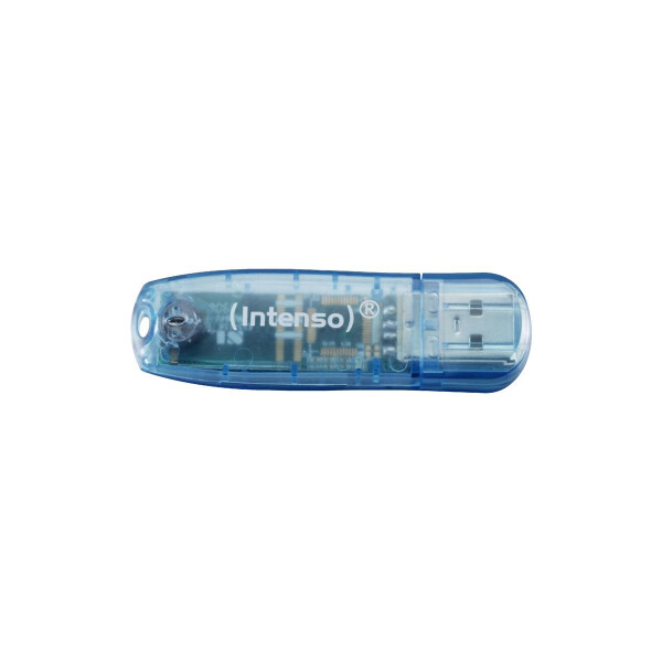 Intenso Rainbow Line - 4 GB - USB Typ-A - 2.0 - 28 MB/s - Kappe - Blau