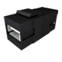 Bachmann 1x USB 3.0 A / A Keystone - Schwarz - USB 3.0 A...
