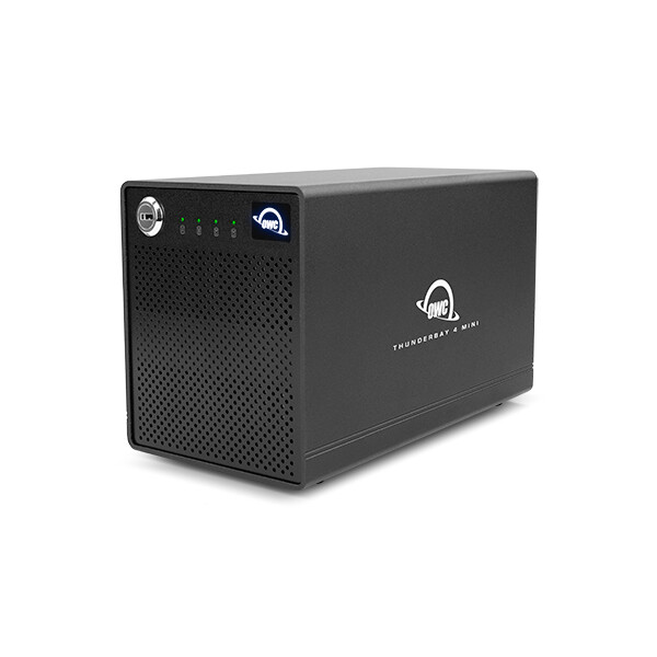 OWC ThunderBay 4 mini - HDD / SSD-Gehäuse - 2.5 Zoll - SATA - 40 Gbit/s - USB Anschluss - Schwarz