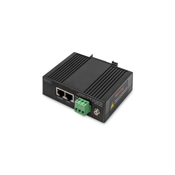 DIGITUS Industrial Gigabit PoE Injector, full IEEE802.3af, at, bt Compliant, up to 85 W
