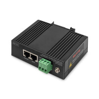 DIGITUS Industrial Gigabit PoE Injector, full IEEE802.3af, at, bt Compliant, up to 85 W