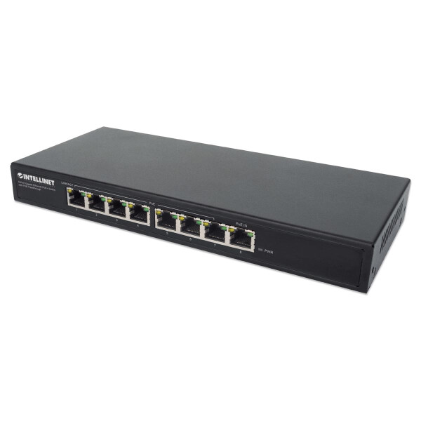 IC Intracom 8-Port PoE+ Gigabit Switch mit PoE-Passthrough - Switch - 1 Gbps
