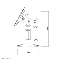 Neomounts SPEAKER-W100 - Befestigungskit ( Wand-/Deckenhalterung ) f&uuml;r Lautsprecher - Wei&szlig;