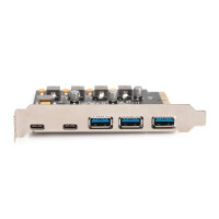 DIGITUS PCIe Karte 2x USB-C + 3x USB A