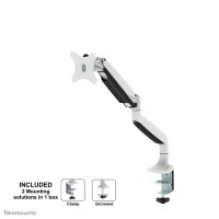 Neomounts by Newstar Select Flachbild Tischhalterung - Klemme /Bolzen - 9 kg - 25,4 cm (10 Zoll) - 81,3 cm (32 Zoll) - 100 x 100 mm - Weiß