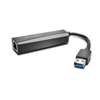 Kensington UA0000E USB-A-Ethernet-Adapter – schwarz - Kabelgebunden - USB - Ethernet - 5000 Mbit/s - Schwarz