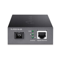 TP-LINK TL-FC311A-20 - 1000 Mbit/s - IEEE 802.3 - IEEE 802.3ab - IEEE 802.3i - IEEE 802.3u - IEEE 802.3x - IEEE 802.3z - Gigabit Ethernet - 10,100,1000 Mbit/s - 1000 Mbit/s - SC