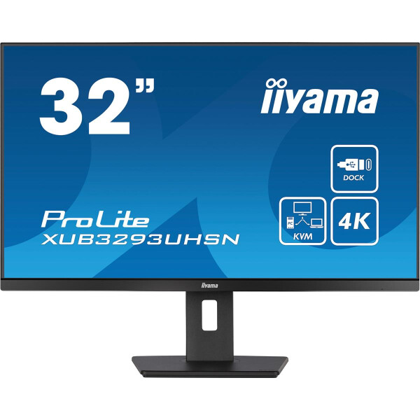 Iiyama 32"W LCD Business 4K UHD IPS USB-C Dock - Flachbildschirm (TFT/LCD) - 32"
