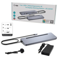 i-tec USB-C Ergo 3x LCD Dock Metal Ergonomic 4