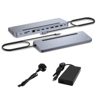 i-tec USB-C Ergo Dock+ Charger 3x LCD+ 100W