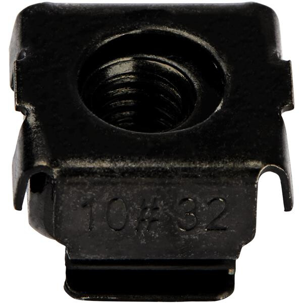 StarTech.com 10-32 Käfigmuttern - 50 Stück - Käfigmutter - Stahl - Schwarz - TAA - REACH - CE - 13 mm - 13 mm
