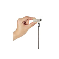 Kensington Slim NanoSaver® 2.0 Laptopschloss - 1,8 m - Kensington - Schlüssel - Karbonstahl - Schwarz - Silber