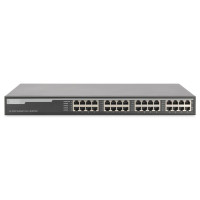 DIGITUS 16-Port Gigabit Ethernet PoE+ Injektor, 802.3at, 250 W