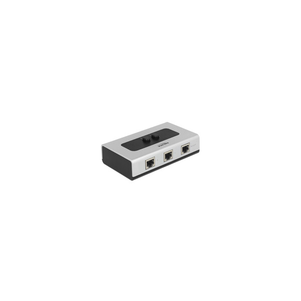 Delock Switch RJ45 10/100/1000 2 port manual bidirectional - Switch - 2 x 10/100/1000
