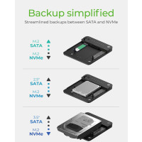 ICY BOX Docking&KlonStation M.2/2,5/3,5SATA SSD/HDD<->M.2 NVMe