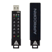 Apricorn Aegis Secure Key 3NX - USB-Flash-Laufwerk - 256 GB - Flash-Speicher - unsortiert