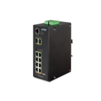 Planet IP30 Industrial 8* 1000TP PoE + - Managed - L2+ - Gigabit Ethernet (10/100/1000) - Vollduplex - Power over Ethernet (PoE) - Wandmontage