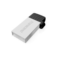 Transcend JetFlash 380S 16GB - 16 GB - USB Typ-A - 2.0 - Kappe - 3,2 g - Silber