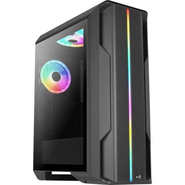AEROCOOL ADVANCED TECHNOLOGIES Aerocool Splinter Duo - Midi Tower - PC - Schwarz - ATX - micro ATX - Mini-ITX - ABS - SPCC - 16,1 cm