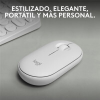 Logitech Pebble Mouse 2 M350s Wireless, Tonal White