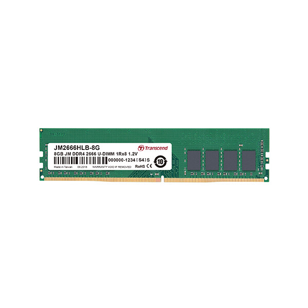 Transcend JetRam JM2666HLB-16G - 16 GB - 2 x 8 GB - DDR4 - 2666 MHz - 288-pin DIMM