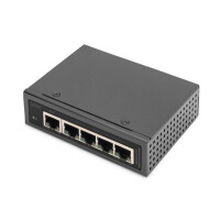 DIGITUS Industrieller 5-Port Gigabit PoE Extender