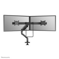 Neomounts Select Desk Mount double display crossbar topfix clamp