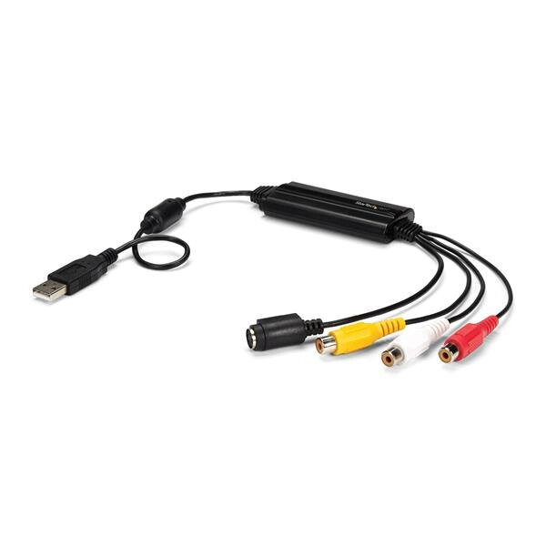 StarTech.com SVID2USB232 - Schwarz - Composite + S-Video + RCA - EM28281 - Kunststoff - CE - FCC - REACH - NTSC - PAL - SECAM