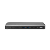 Kensington SD5760T Thunderbolt™ 4 Dockingstation mit Dual 4K und 96 W PD - Kabelgebunden - Thunderbolt 4 - 96 W - 1000,10,100 Mbit/s - Grau - MicroSD (TransFlash) - SD