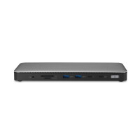 Kensington SD5760T Thunderbolt™ 4 Dockingstation mit Dual 4K und 96 W PD - Kabelgebunden - Thunderbolt 4 - 96 W - 1000,10,100 Mbit/s - Grau - MicroSD (TransFlash) - SD