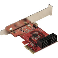 StarTech.com PCIe SATA Controller Karte - 4 Port SATA 3...