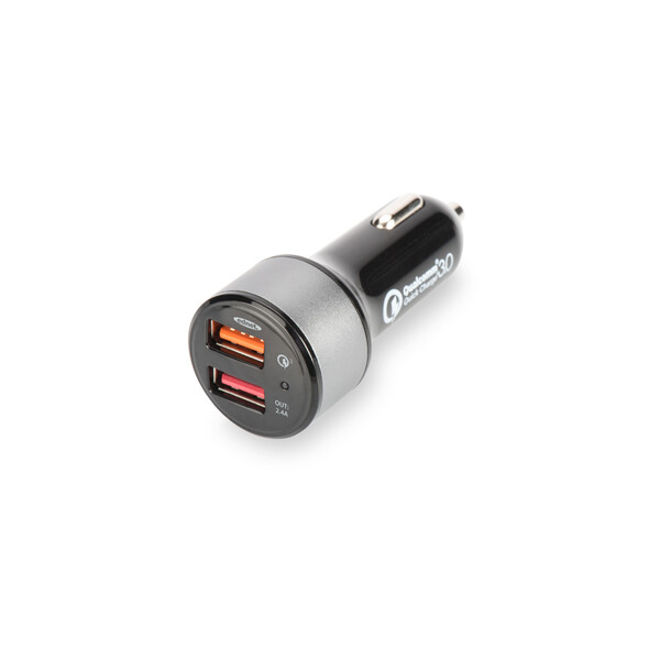 ednet. Quick Charge 3.0 Auto-Ladeadapter, Dual Port