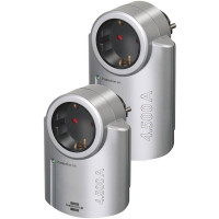 Brennenstuhl BN-SPP01 - 1 AC-Ausgänge - Typ F - 230 V - 16 A - 3680 W - Schwarz - Silber