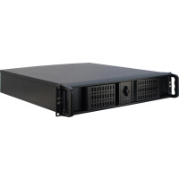 Inter-Tech 2U-2098-SK - Rack - Server - Schwarz - Mini-ITX - uATX - Stahl - 2U