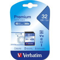 Verbatim Premium - 32 GB - SDHC - Klasse 10 - 10 MB/s - 10 MB/s