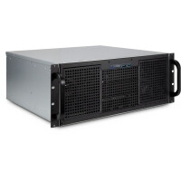 Inter-Tech 4U 40240 - Rack - Server - Schwarz - Grau - ATX - micro ATX - Mini-ATX - Mini-ITX - Stahl - Alarm - HDD - Netzwerk - Leistung