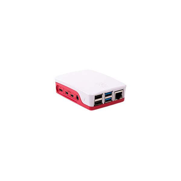 Raspberry Pi Gehäuse für Pi 4 Model B Rot/Weiß