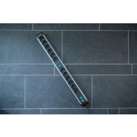 Brennenstuhl 1391030200 Steckdosenleiste mit Schalter Silber-Schwarz Schutzkontakt 1 St.