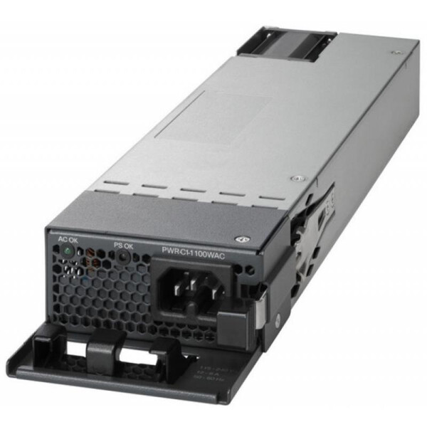 Cisco PWR-C1-1100WAC-P= - Stromversorgung - Schwarz - Grau - Stahl - Überspannung - Überlastschutz - Kurzschluß - Unterspannung - 80+ Platinum - Kabelgebunden