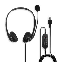 Lindy 42870 Binaural Kopfband Schwarz Headset