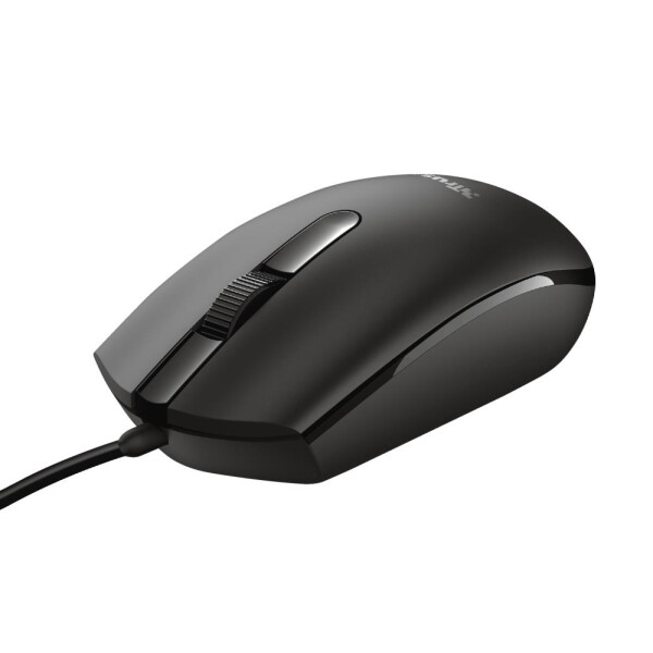 Trust Basi - Beidhändig - Optisch - USB Typ-A - 1200 DPI - Schwarz