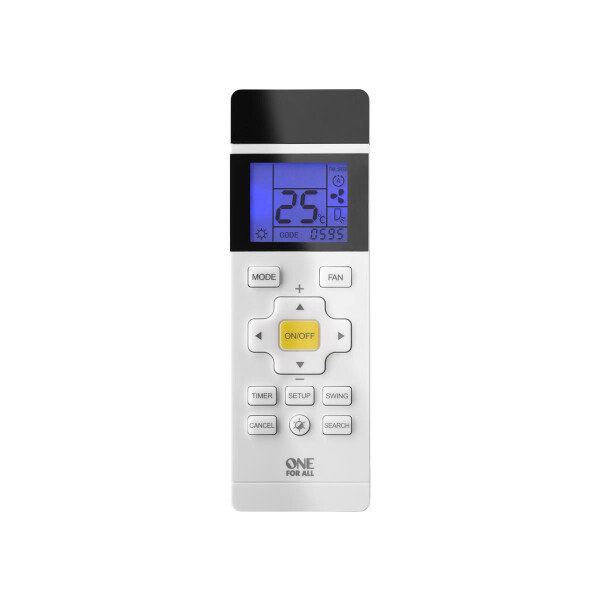 One for All URC 1035 - TV - IR Wireless - Drucktasten - Eingebautes Display - Grau