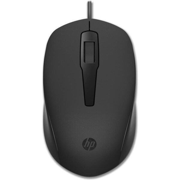 HP 150 Kabelgebundene Maus - Beidhändig - Optisch - USB Typ-A - 1600 DPI - Schwarz