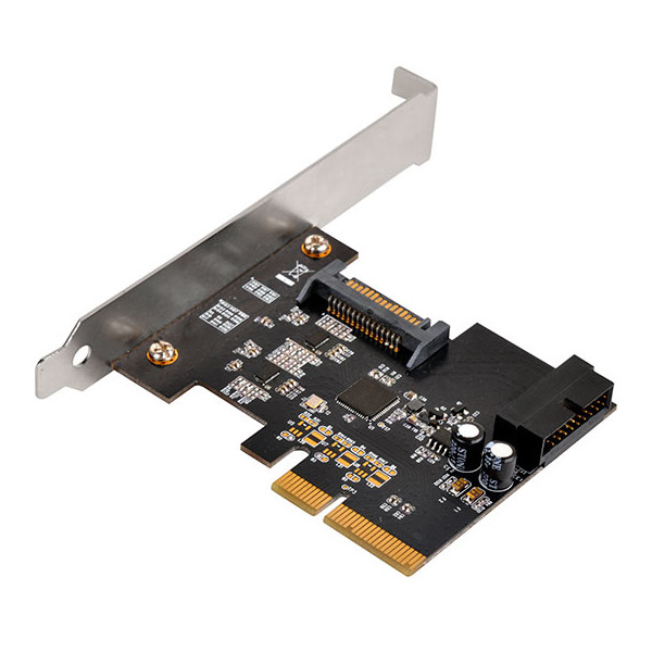 SilverStone ECU04-E - PCIe - USB 3.2 Gen 1 (3.1 Gen 1) - Niedriges Profil - PCIe 2.0 - 10 Gbit/s