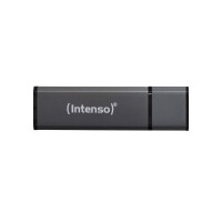 Intenso Alu Line - 64 GB - USB Typ-A - 2.0 - 28 MB/s - Kappe - Anthrazit