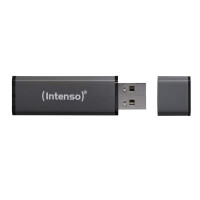 Intenso Alu Line - 64 GB - USB Typ-A - 2.0 - 28 MB/s - Kappe - Anthrazit