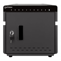 Manhattan 10-Port Ladeschrank 180 W, 10 USB-C PD-Ports, geräumige Fächer für Handys und Ta